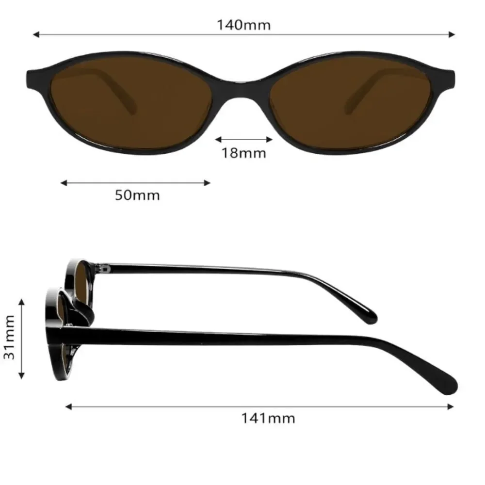 New retro oval sunglasses